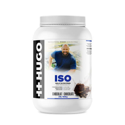 iso whey isolat de protéines de petit-lait au chocolat