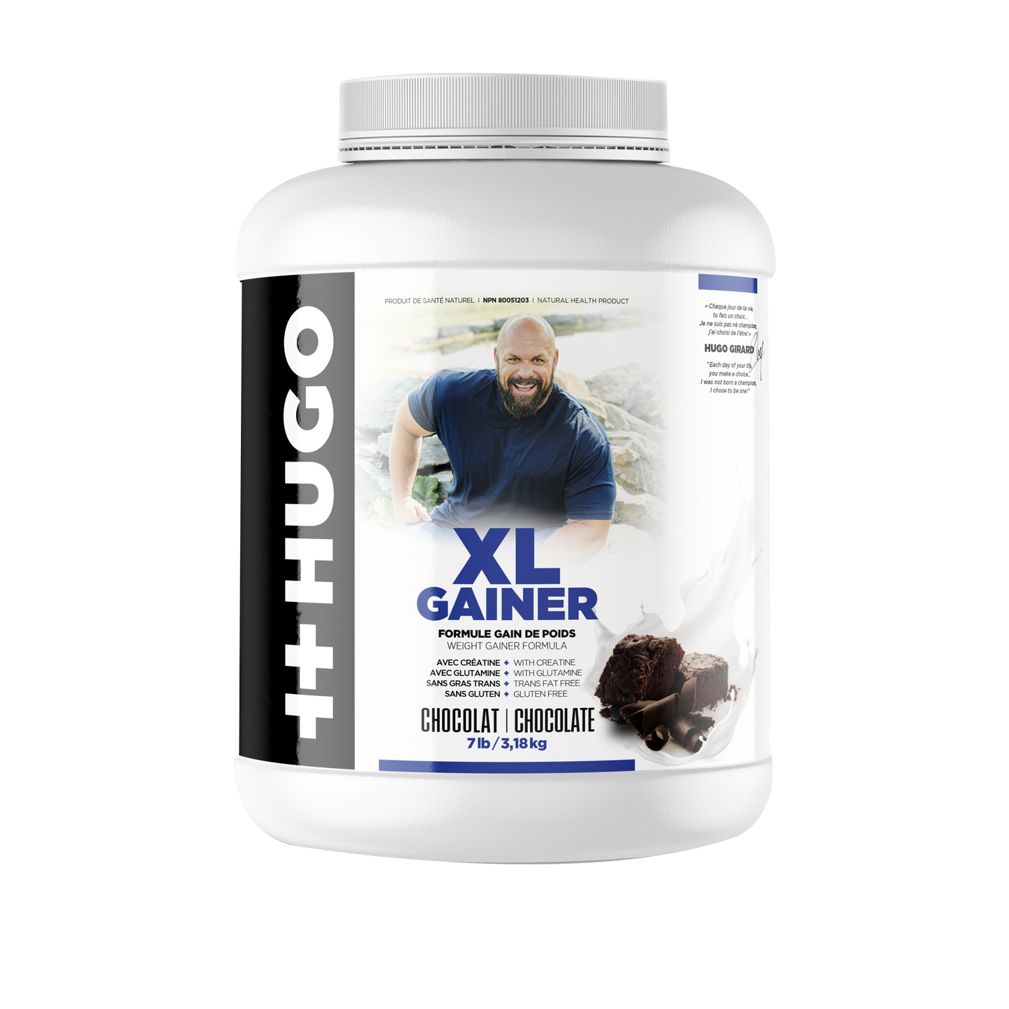 xl gainer au chocolat supplément pour l'entraînement et prise de masse