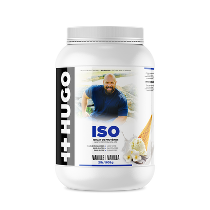 iso whey isolat de protéines de petit-lait à la vanille